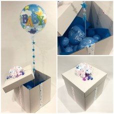 Baby Boy Deco Bubble Balloon in a Box